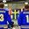 GRAND FORKS, NORTH DAKOTA - APRIL 21: Sweden's Jacob Cederholm #3 and Filip Gustavsson #1 enjoy their national anthem after a 7-2 victory over Slovakia during quarterfinal round action at the 2016 IIHF Ice Hockey U18 World Championship. (Photo by Matt Zambonin/HHOF-IIHF Images)

